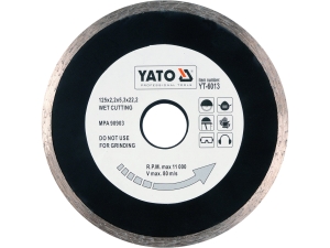 Tarcza diamentowa YATO 125x22.2mm segment ciągły do ceramiki YT-6013