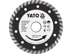 Tarcza diamentowa YATO turbo 125x22.2mm do betonu kamienia YT-6023