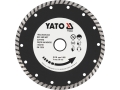Tarcza diamentowa turbo do cięcia czarna z białym nadrukiem YATO YT-6024