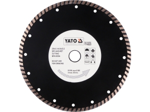 Tarcza diamentowa YATO tnąca 230mm otwór 22.2mm do betonu kamienia gresu YT-6025
