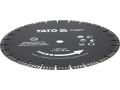 Tarcza diamentowa 400 mm z segmentami tnącymi, widok skośny pod kątem YATO YT-60271