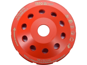 Tarcza szlifierska YATO diamentowa 125mm do betonu jastrychu garnkowa YT-60322