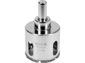 Wiertło diamentowe 40 mm z trzpieniem, widok z przodu i od dołu YATO YT-60431