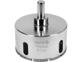 Wiertło diamentowe 68 mm z trzpieniem do wiertarki widok z góry YATO YT-60433