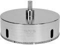 Wiertło do gresu 125 mm z trzonkiem, widok z góry YATO YT-60436