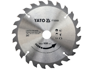 Piła tarczowa do drewna YATO 160x20mm 24 zęby z węglikiem wolframu YT-60480