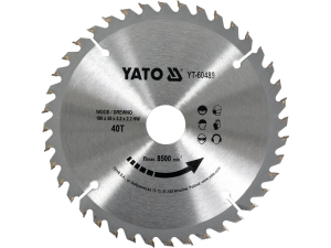 Piła tarczowa do drewna YATO 190x30mm 40t z węglikiem wolframu YT-60489