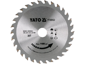 Tarcza widiowa do drewna YATO 140x20mm 30 zębów tnąca YT-60522