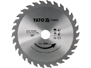 Piła tarczowa YATO do drewna 150x20mm tnąca 30 zębów z węglikiem YT-60533