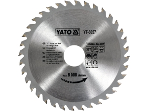Piła tarczowa do drewna YATO tnąca widia 160x30mm 36t rzaz 2.8mm YT-6057