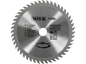 Piła tarczowa YATO widiowa 160x20mm 48 zębów do drewna tnąca YT-6058