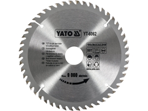 Piła tarczowa YATO widiowa 184x30mm 50 zębów do drewna tnąca YT-6062