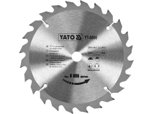 Tarcza do drewna YATO widiowa 24 zęby do pilarki do cięcia precyzyjnego YT-6066