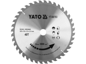 Tarcza widiowa do drewna YATO 305x30mm 40t do ukośnicy YT-60783