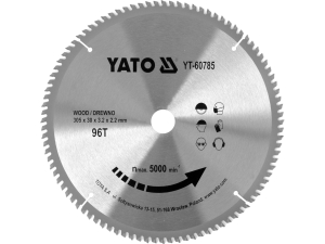 Tarcza widiowa do drewna YATO 305x30mm 96t do ukośnicy YT-60785