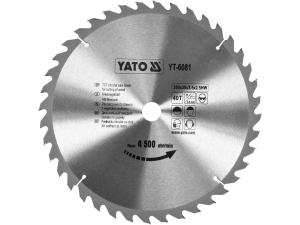 Piła tarczowa widiowa YATO 350x30mm 40 zębów do drewna szerokość 3 5mm YT-6081