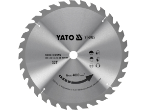 Tarcza pilarska YATO widiowa do drewna 400x30mm 32 zęby tnąca do piły YT-6085
