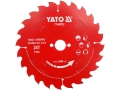 Tarcza do piły tarczowej do drewna 165 mm 24 zęby czerwona YATO YT-608732