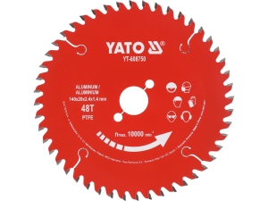 Tarcza tct PTFE do aluminium 140*20*48t YATO YT-608750