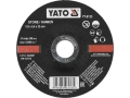 Tarcza do szlifowania kamienia 125 mm czarna z oznaczeniami na etykiecie YATO YT-6133