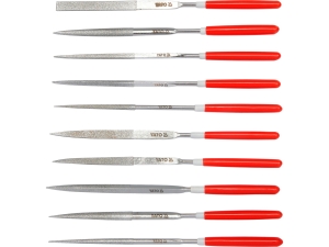 Pilniki iglaki diamentowe YATO kpl 10 szt. 140mm do precyzyjnej obróbki YT-6144