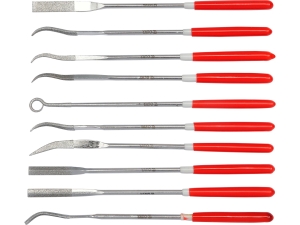Zestaw pilników diamentowych YATO iglaków 10 szt. 3x140mm do metalu YT-6145