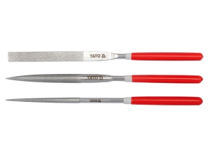 Pilniki iglaki diamentowe YATO zestaw 3 szt. 5x180mm do metalu YT-6155