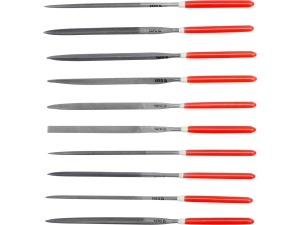 Zestaw pilników iglaków YATO 10 szt. 3x140mm do metalu stal chromowana YT-6163