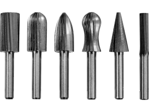 Zestaw frezów trzpieniowych do metalu YATO 6 szt. HSS stal aluminium 6mm YT-61711