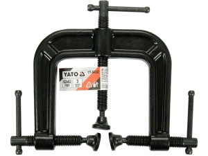 Ścisk śrubowy YATO potrójny krawędziowy stolarski 62x62mm YT-64242