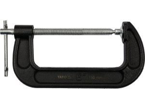 Ścisk śrubowy YATO stolarski typ C 150mm żeliwo ciągliwe mocny YT-64255