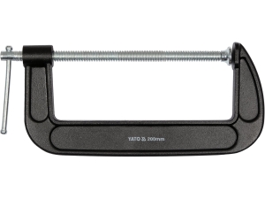 Ścisk stolarski YATO 200x200mm śrubowy żeliwny do materiałów YT-64256