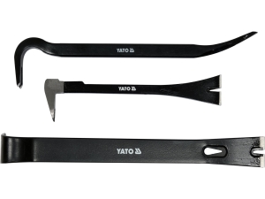 Zestaw łomów YATO z wyciągaczami kute 3 szt.uki stal węglowa 250mm YT-47303
