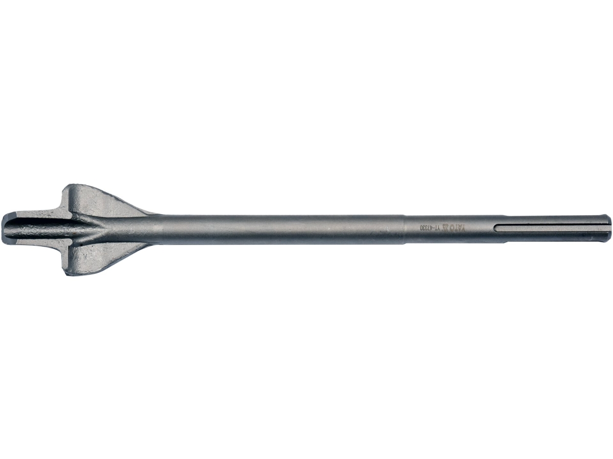 Bruzdownik do betonu z chwytem SDS max, widok z boku, szary YATO YT-47330