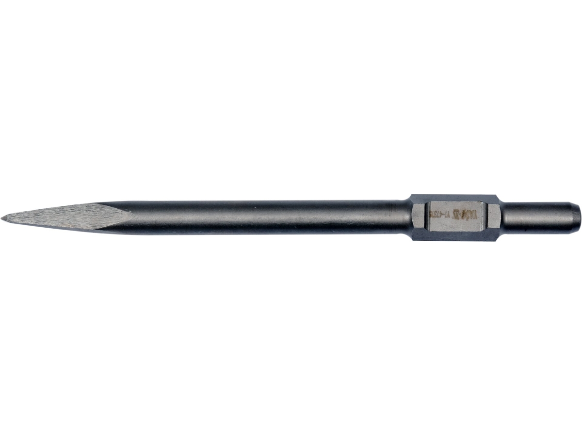 Szpicak do młota z uchwytem HEX, widok z boku, czarna stal YATO YT-47375