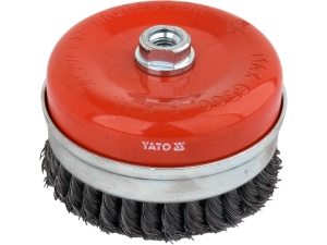 Szczotka druciana doczołowa YATO 125mm do szlifierki INOX stal nierdzewna YT-47691