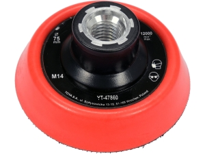 Uchwyt mocujący YATO dysk z rzepem M14 75mm do padów polerskich YT-47860
