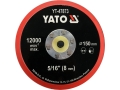 Talerz polerski 150 mm z gwintem 5/16 cala, widok od strony mocowania YATO YT-47873