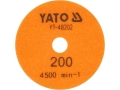 Pomarańczowa tarcza diamentowa 100 mm z oznaczeniem ziarnistości 200 YATO YT-48202