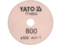 Tarcza diamentowa do szlifowania 100 mm, ziarnistość 800, różowy spód z oznaczeniem YATO YT-48204