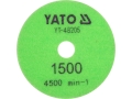 Zielona tarcza diamentowa do polerowania gresu gradacja 1500 z nadrukiem YATO YT-48205