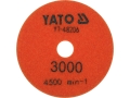 Pomarańczowa tarcza do szlifowania gresu z oznaczeniem gradacji 3000 YATO YT-48206