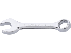 Klucz płasko oczkowy YATO krótki 19mm 135mm stal CrV polerowany YT-4912