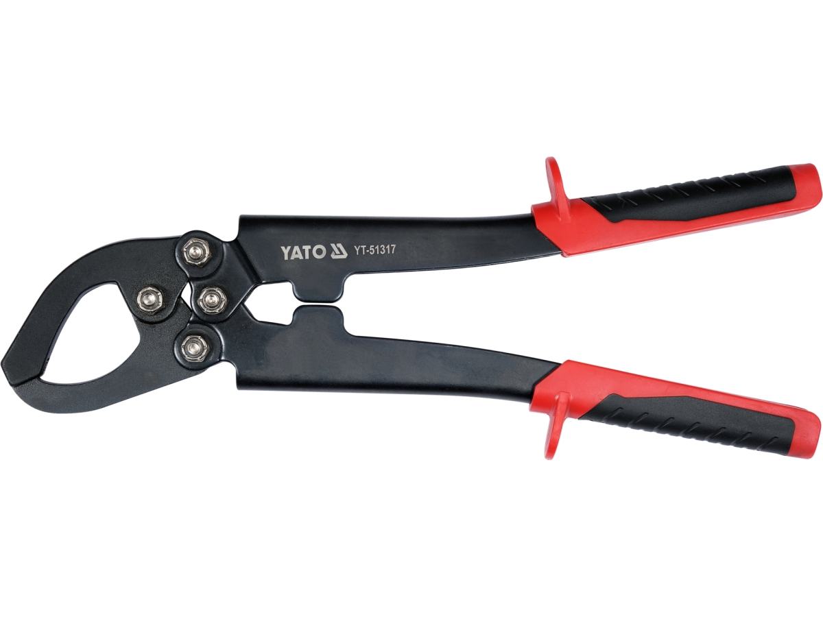 Szczypce do łączenia profili 320 mm czarne z czerwonymi uchwytami YATO YT-51317