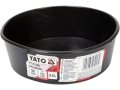 Kastra budowlana czarna 0.5L z etykietą i wymiarami 50 mm 155 mm YATO YT-51880