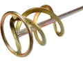 Spiralna łopatka mieszadła do zapraw w zbliżeniu, metalowe okrągłe pętle YATO YT-5501