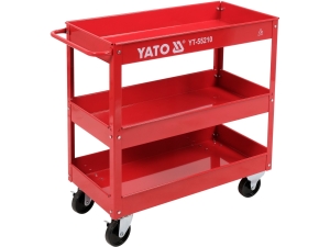 Wózek warsztatowy YATO 3 poziomy półki 130kg nośność stalowy YT-55210