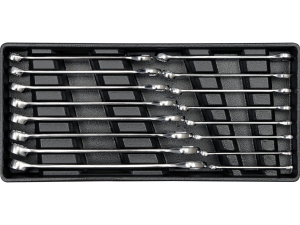 Wkład do szuflady YATO zestaw klucze płasko oczkowe 16 szt. 6 21mm CrV YT-5531