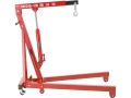 Żuraw warsztatowy czerwony bok z siłownikiem hydraulicznym i hakiem YATO YT-55556