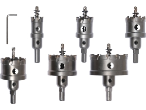 Zestaw otwornic do metalu tct YATO 6 szt.uk węglik spiekany do stali YT-44077